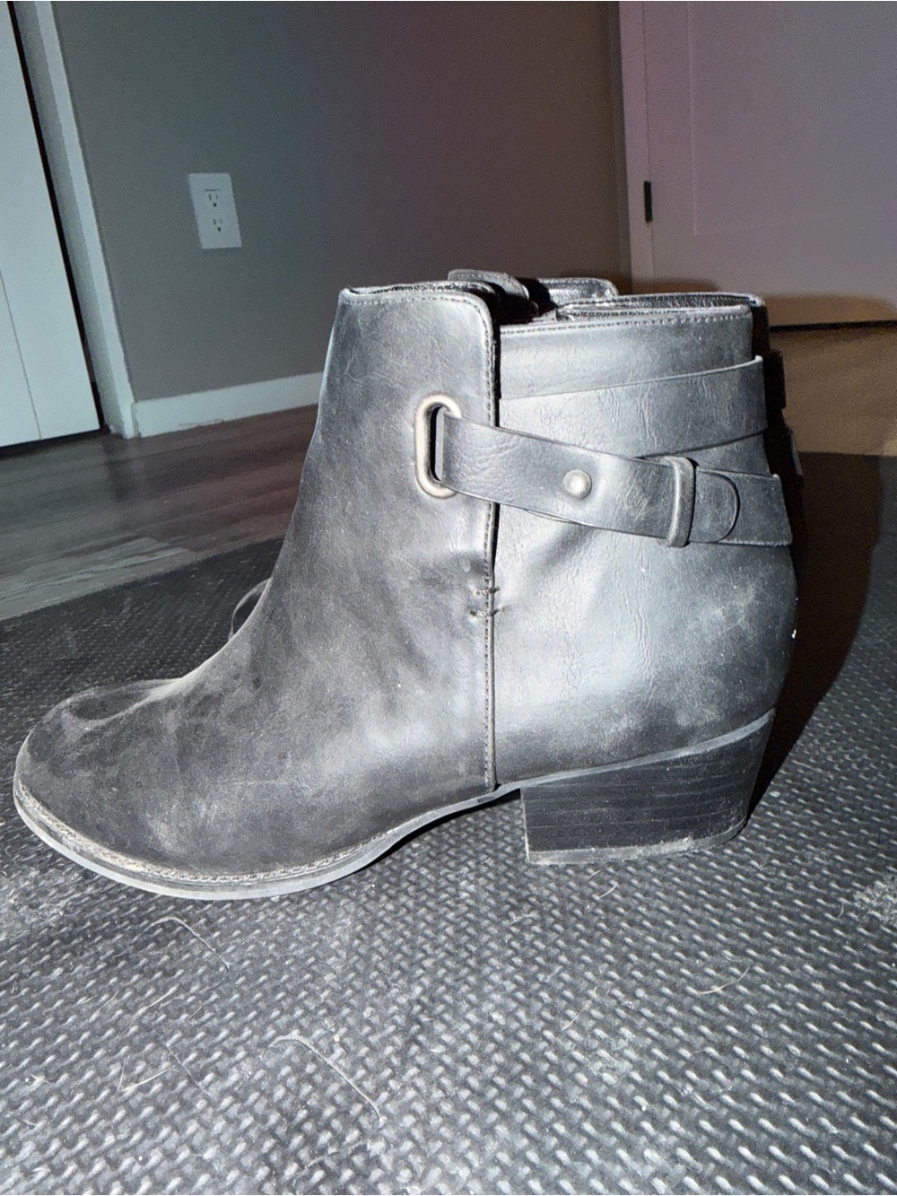 Aldo Black Women's Ankle Boot with Side Strap